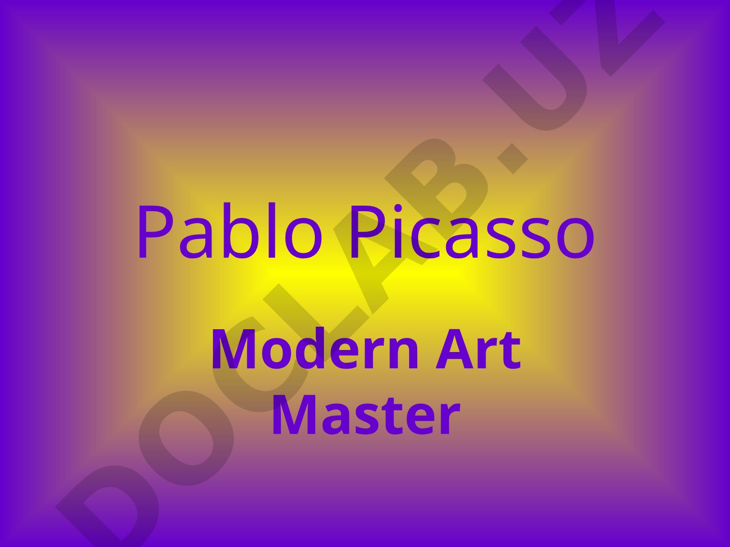 Pablo Picasso Modern Art Master