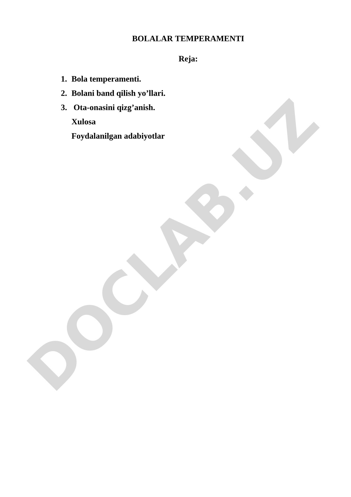 Bolalar temperamenti
