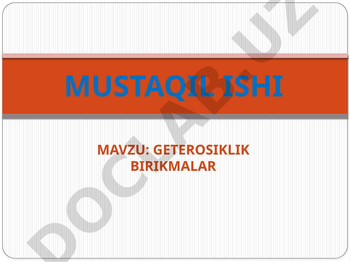 Geterosiklik birikmalar