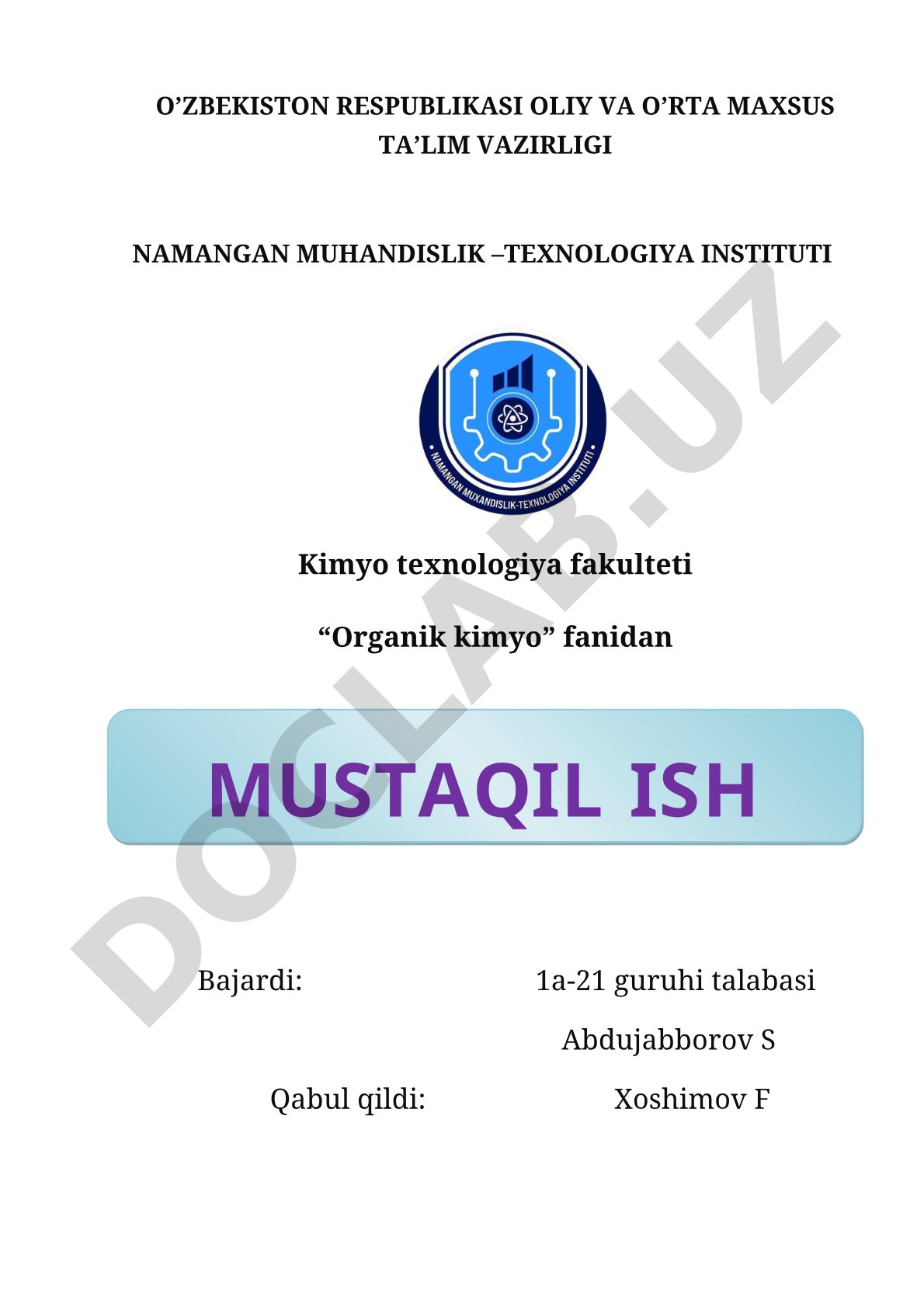 Organik kimyo laboratoriyasida foydalaniladigan asbob uskunalar