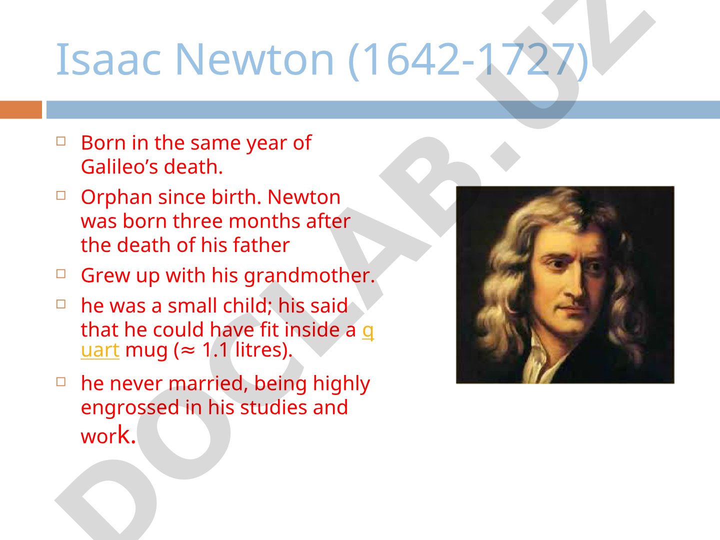 Isaac Newton biography