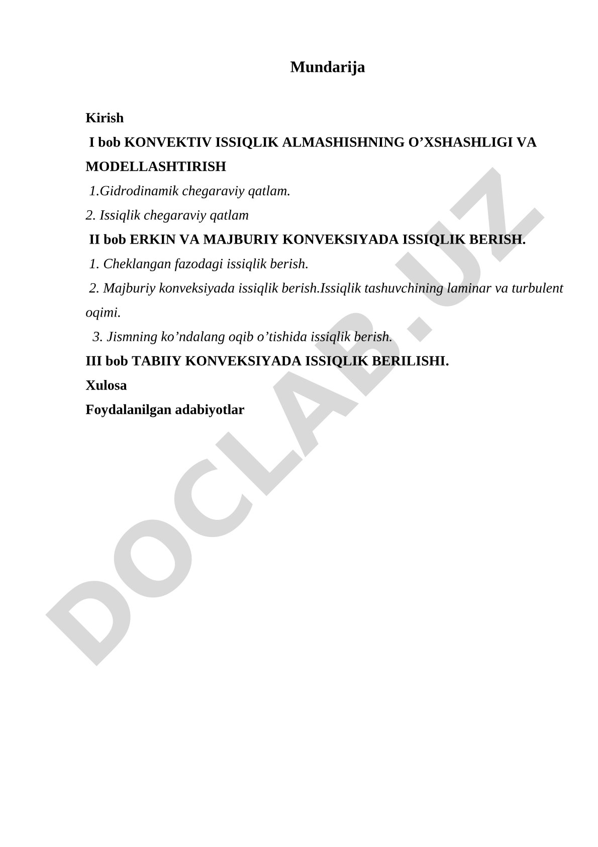 Konvektiv issiqlik almashishning o'xshashligi va modellashtirish