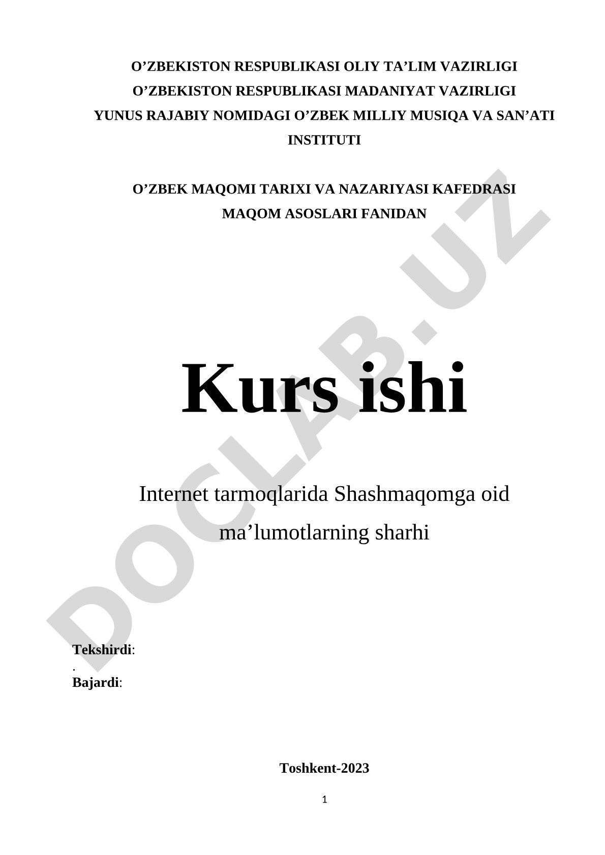 Internet tarmoqlarida Shashmaqomga oid ma'lumotlarning sharhi