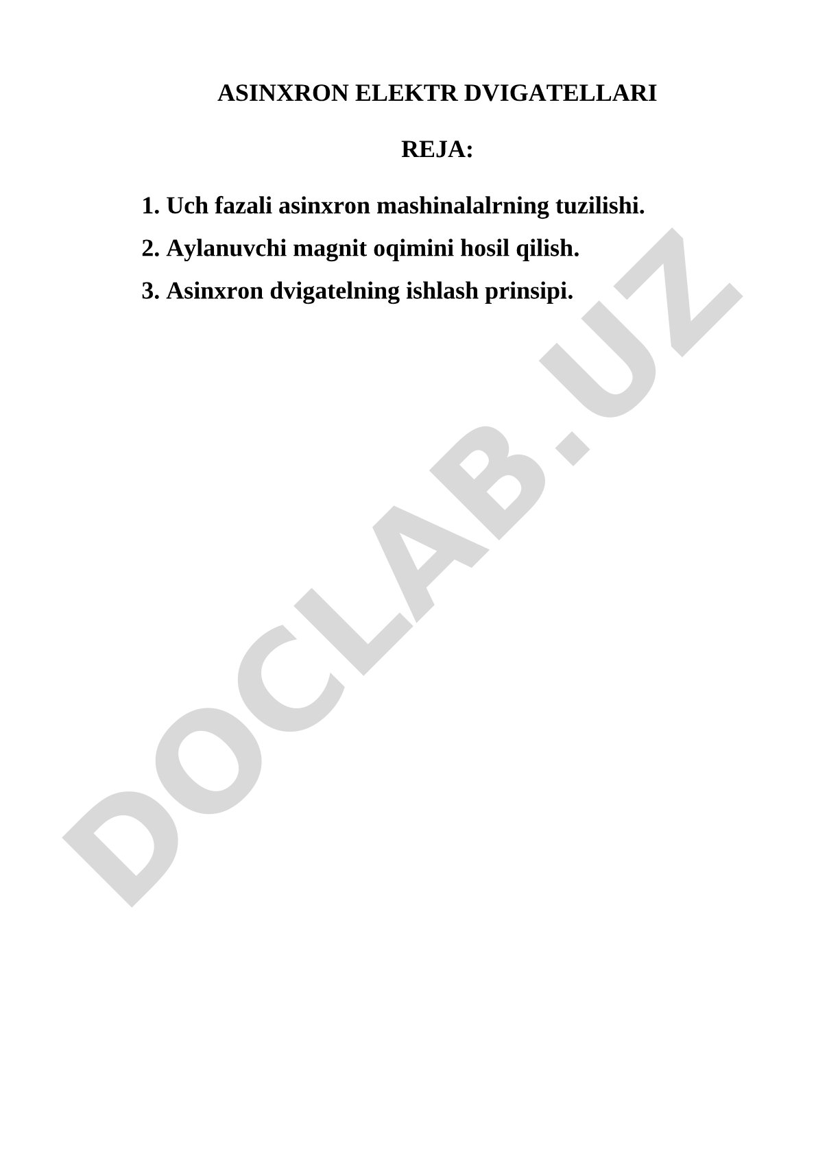 Asinxron elektr dvigatellari