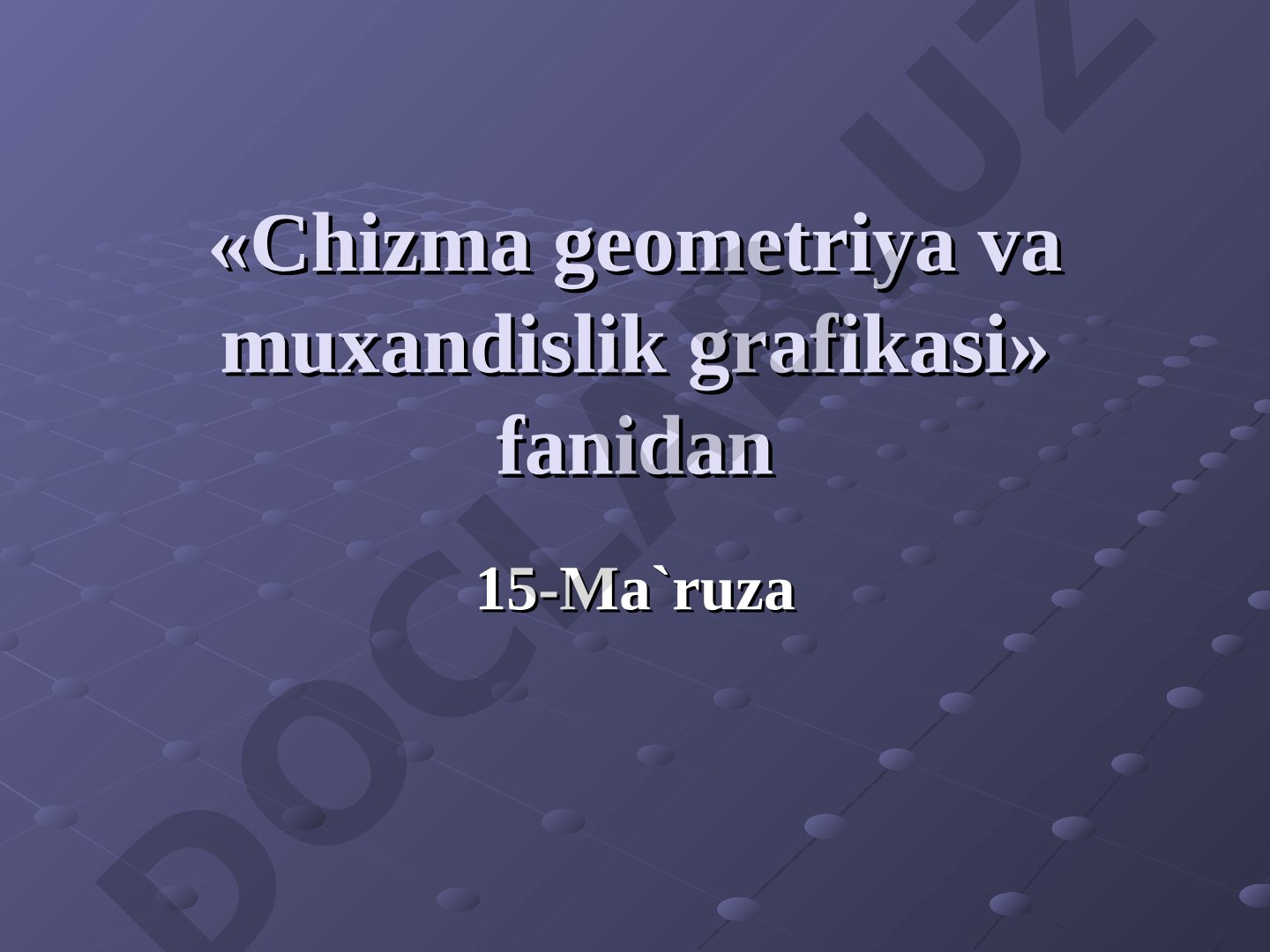 Kompyuter grafikasi fanining kelib chiqish tarixi va turlari