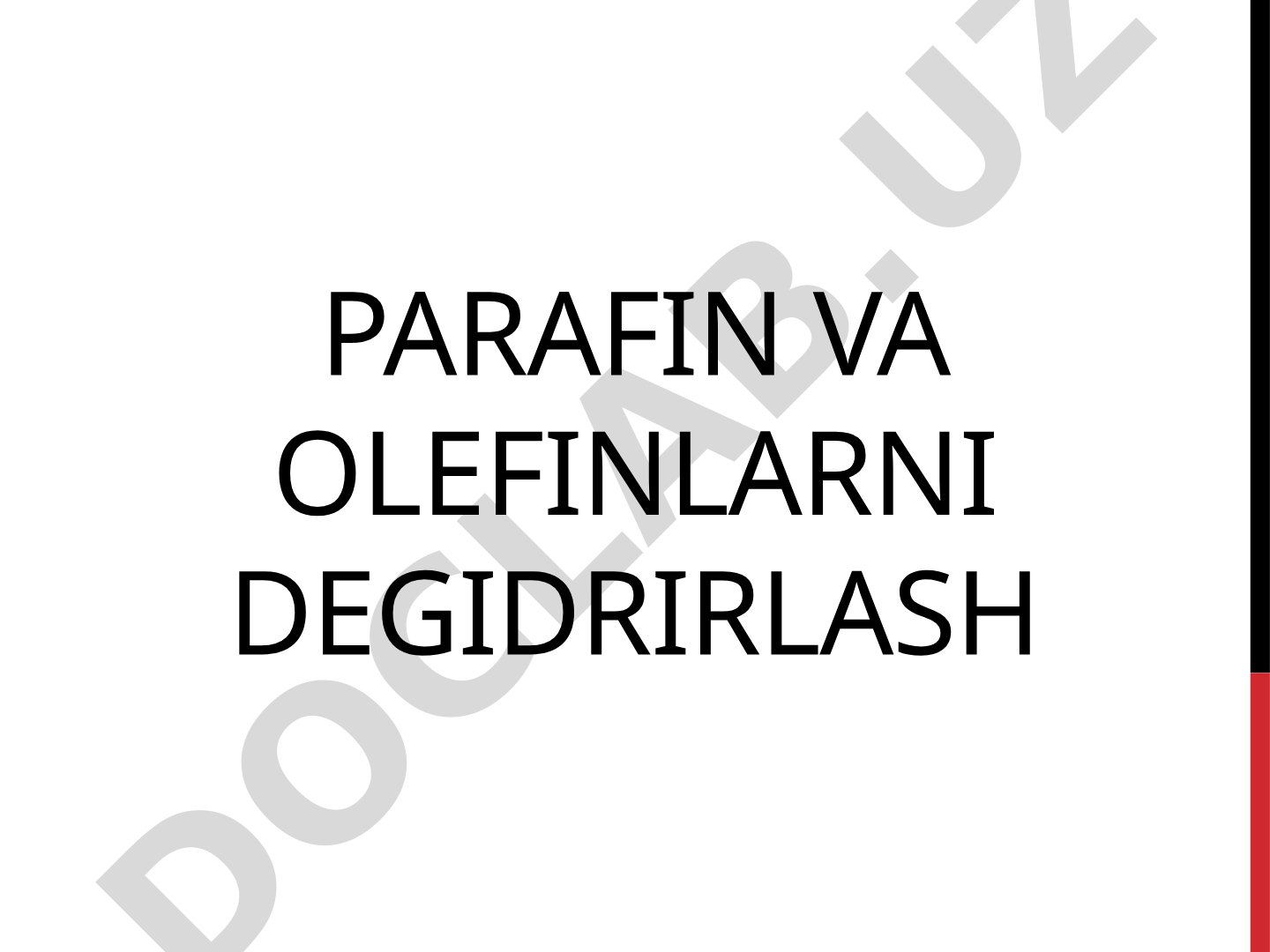 Parafin va olefinlarni degidrirlash orqali butadien va izopren ishlab chiqarish