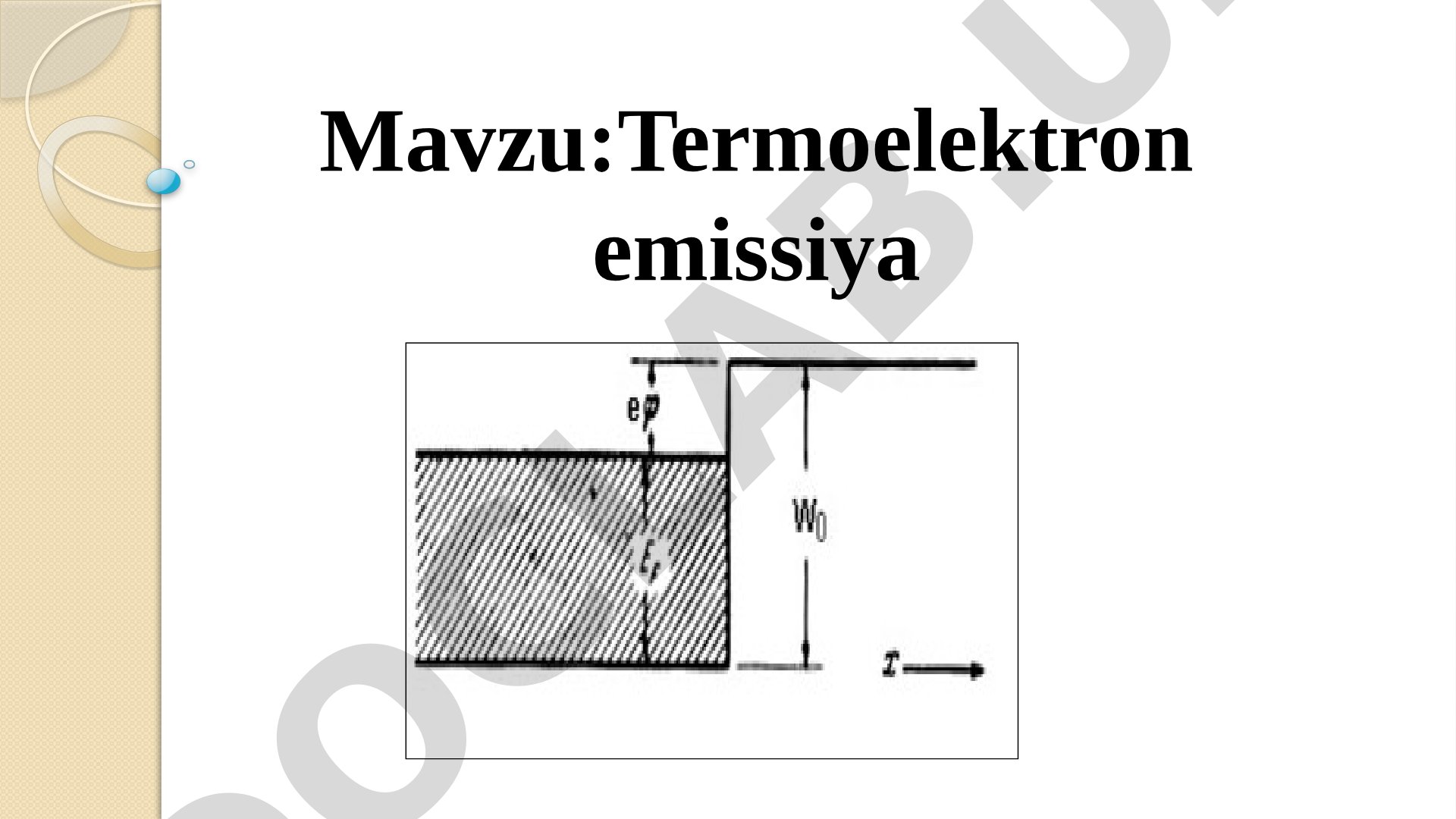 Termoelektron emissiya qonuniyatlari