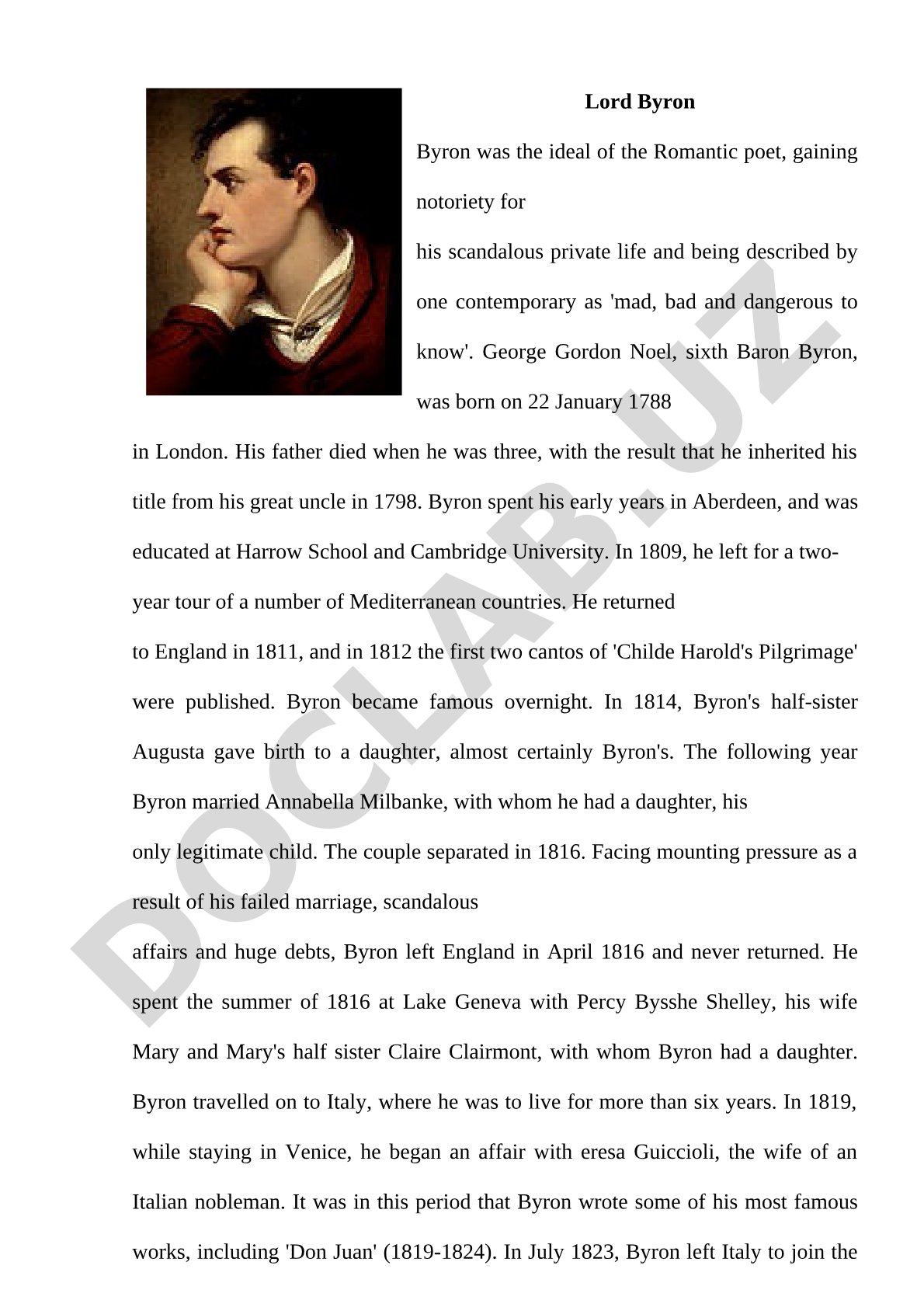Lord Byron