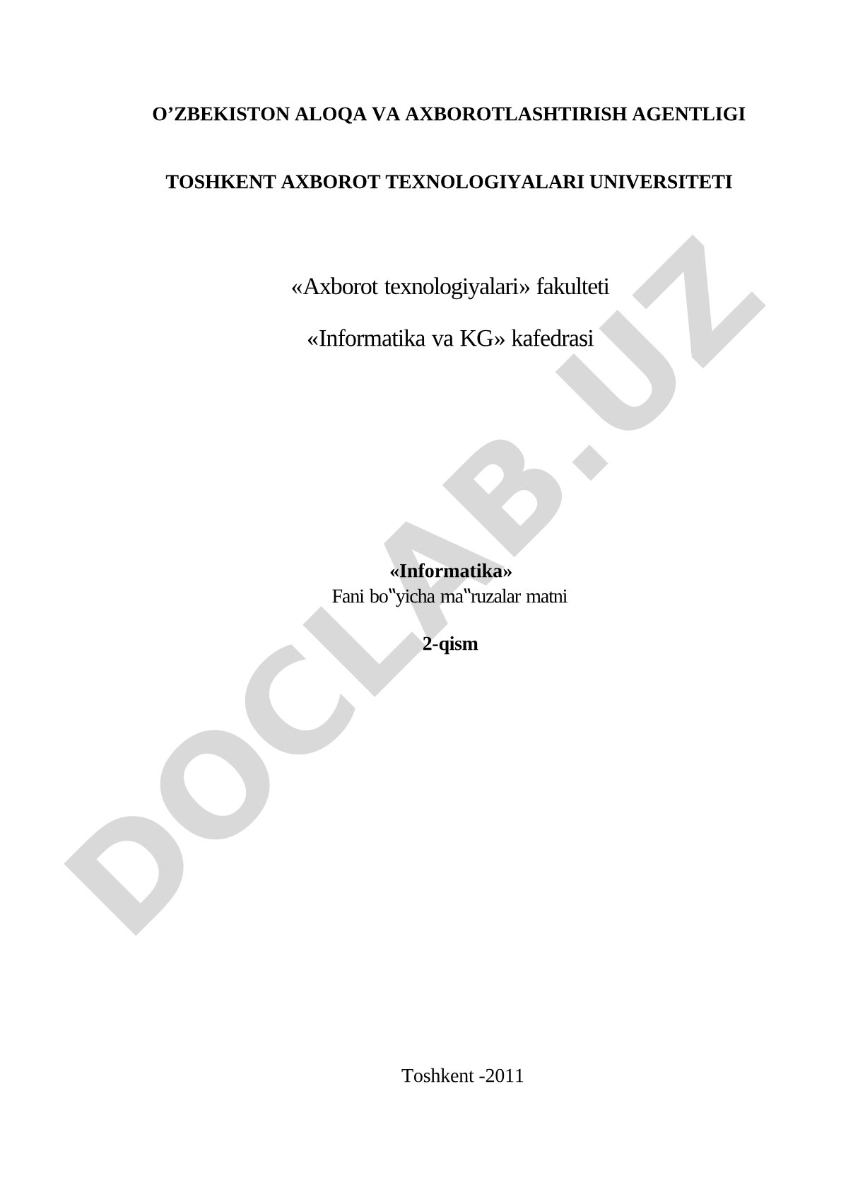 Ma'lumotlarning murakkab toifalari. Massiv tushunchasi, bir o'lchovli massivlar