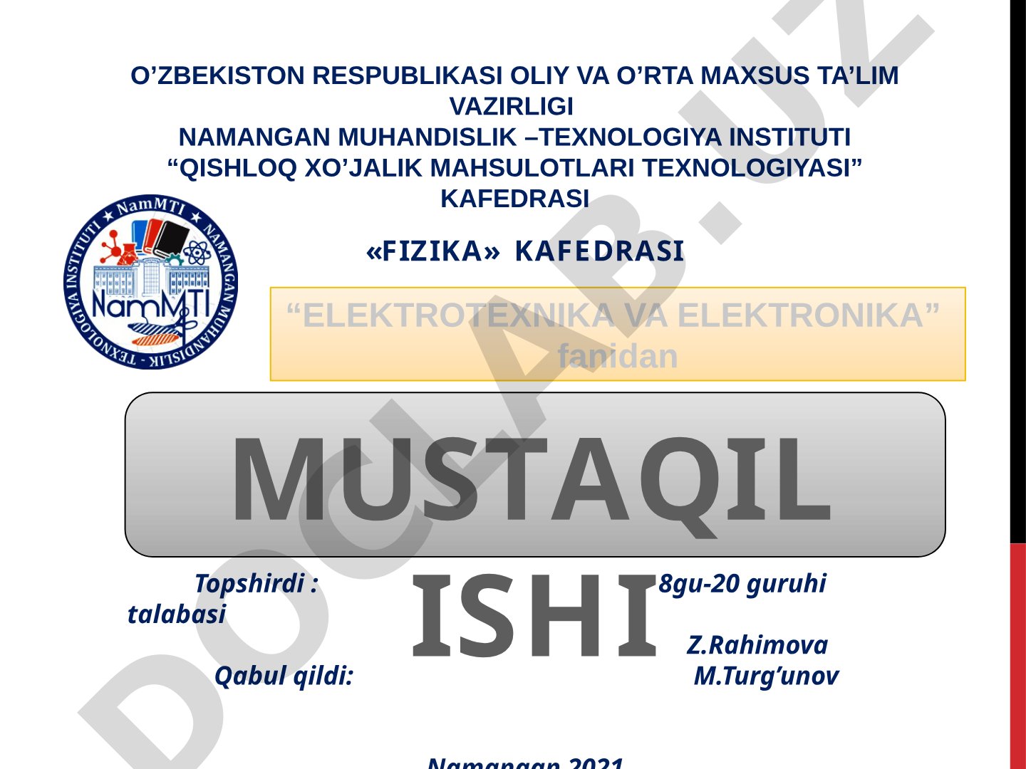 Uch fazali qisqa tutashuv toklarini hisoblash usullari