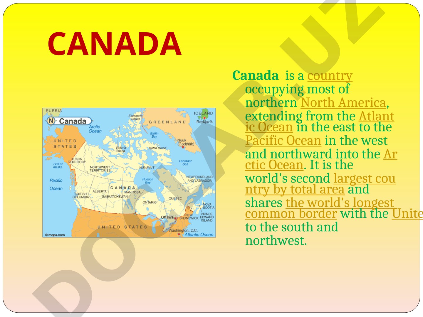 Canada: Geography, Symbols, and Politics
