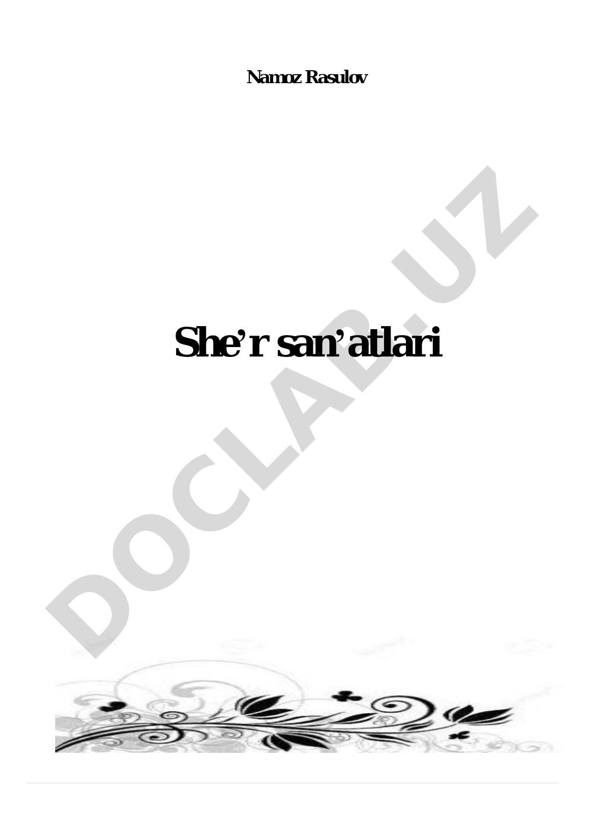She'r san'atlari: Iyhom va Tazod