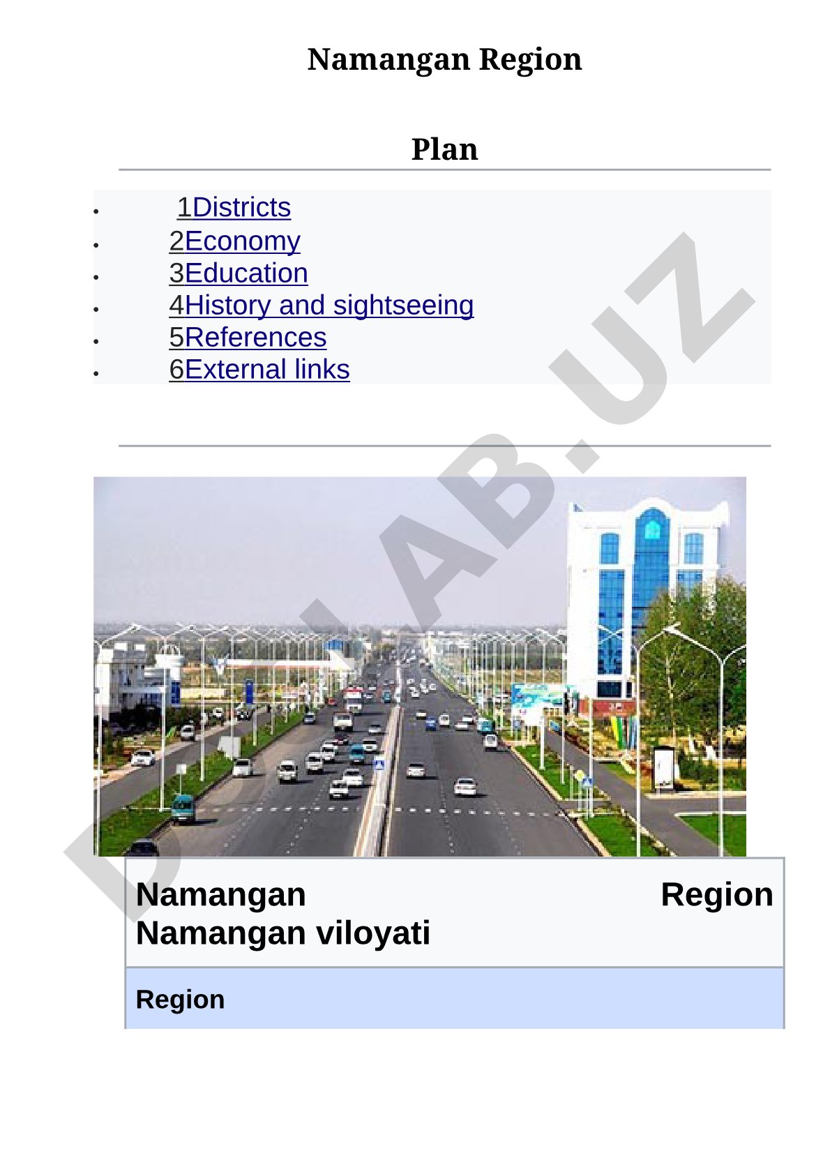 Namangan Region