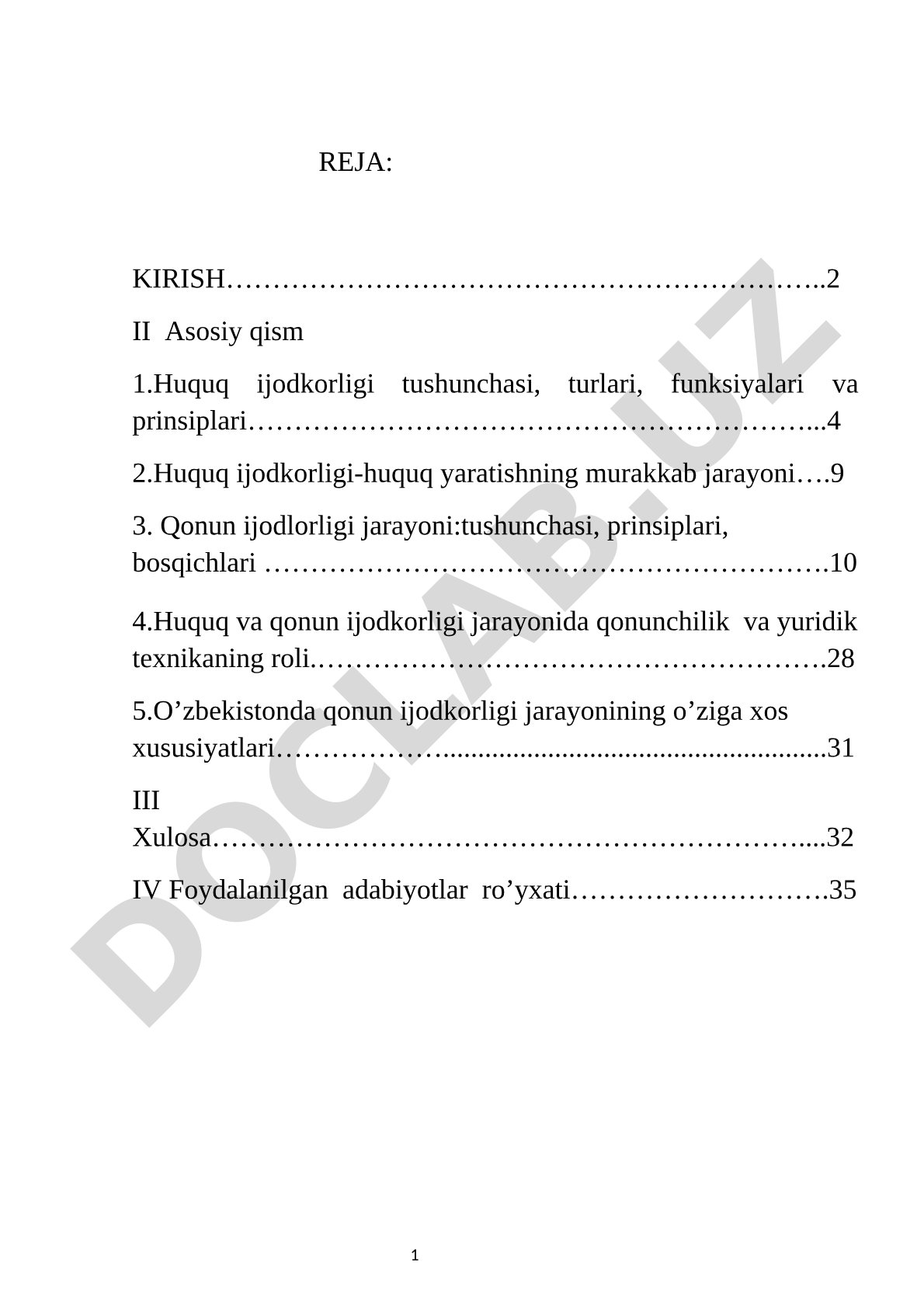 Huquq ijodkorligi va qonun ijodkorligi jarayoni