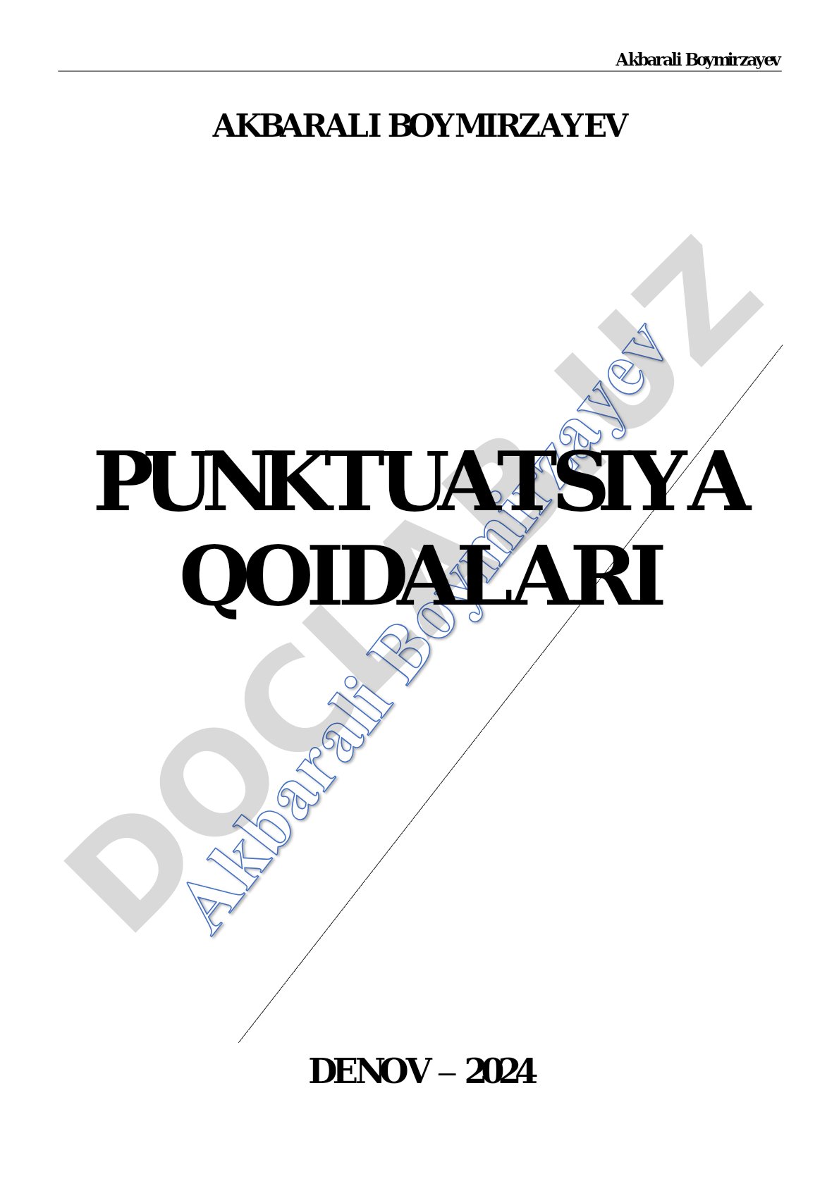 Punktuatsiya qoidalari