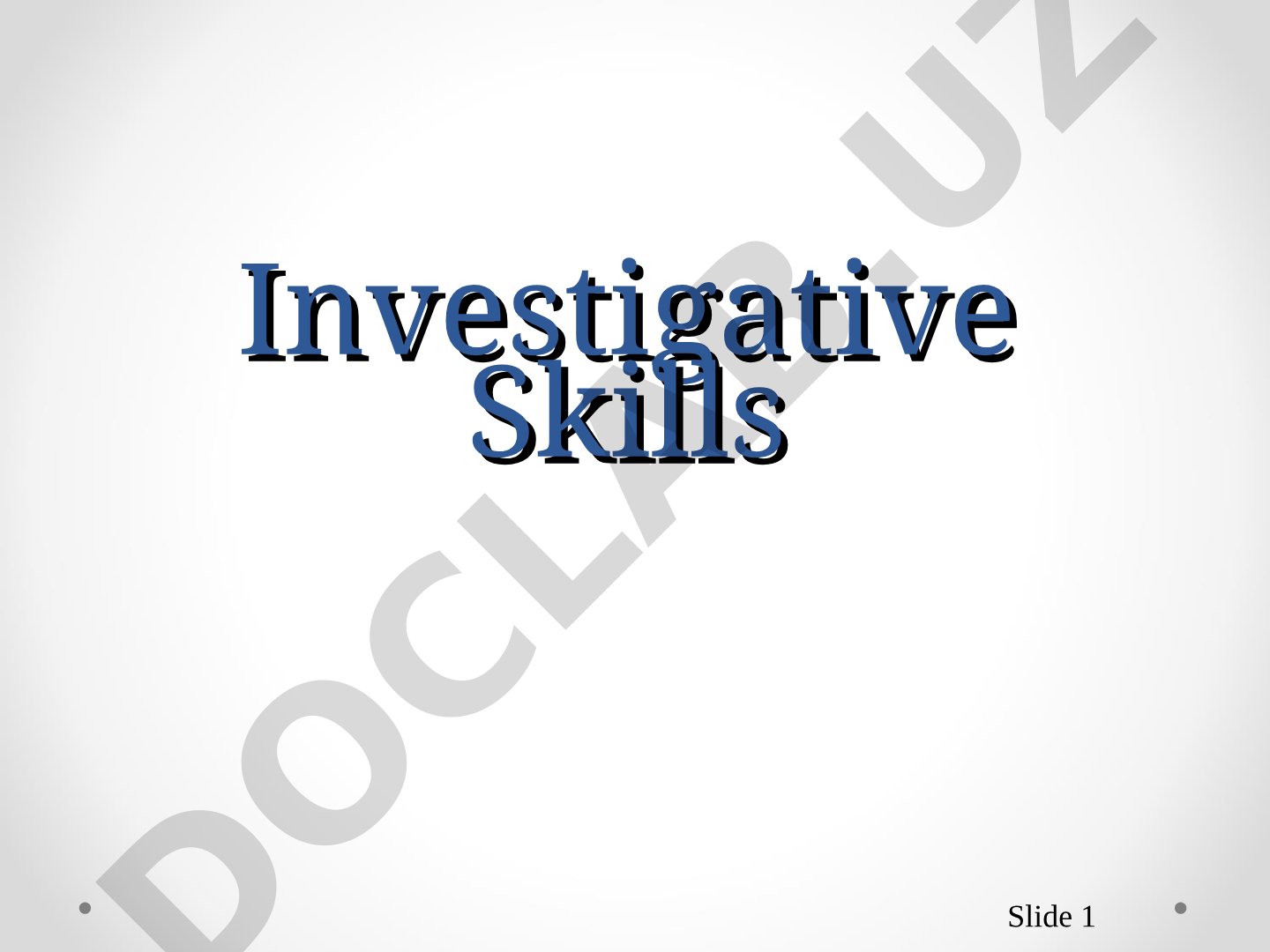 Scientific Enquiry and Investigative Skills Progression