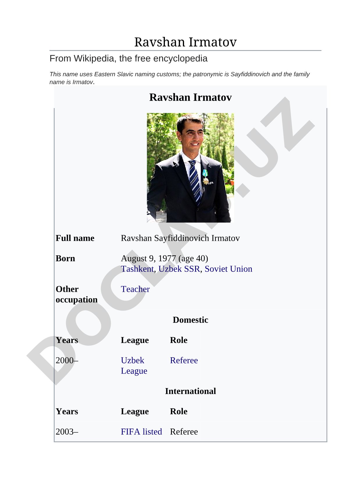 Ravshan Irmatov