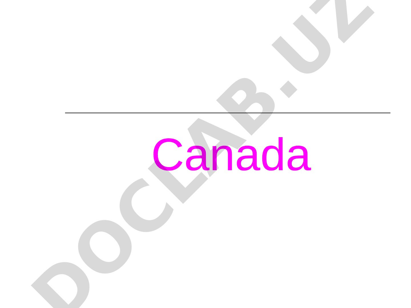 Canada's Government and Regions