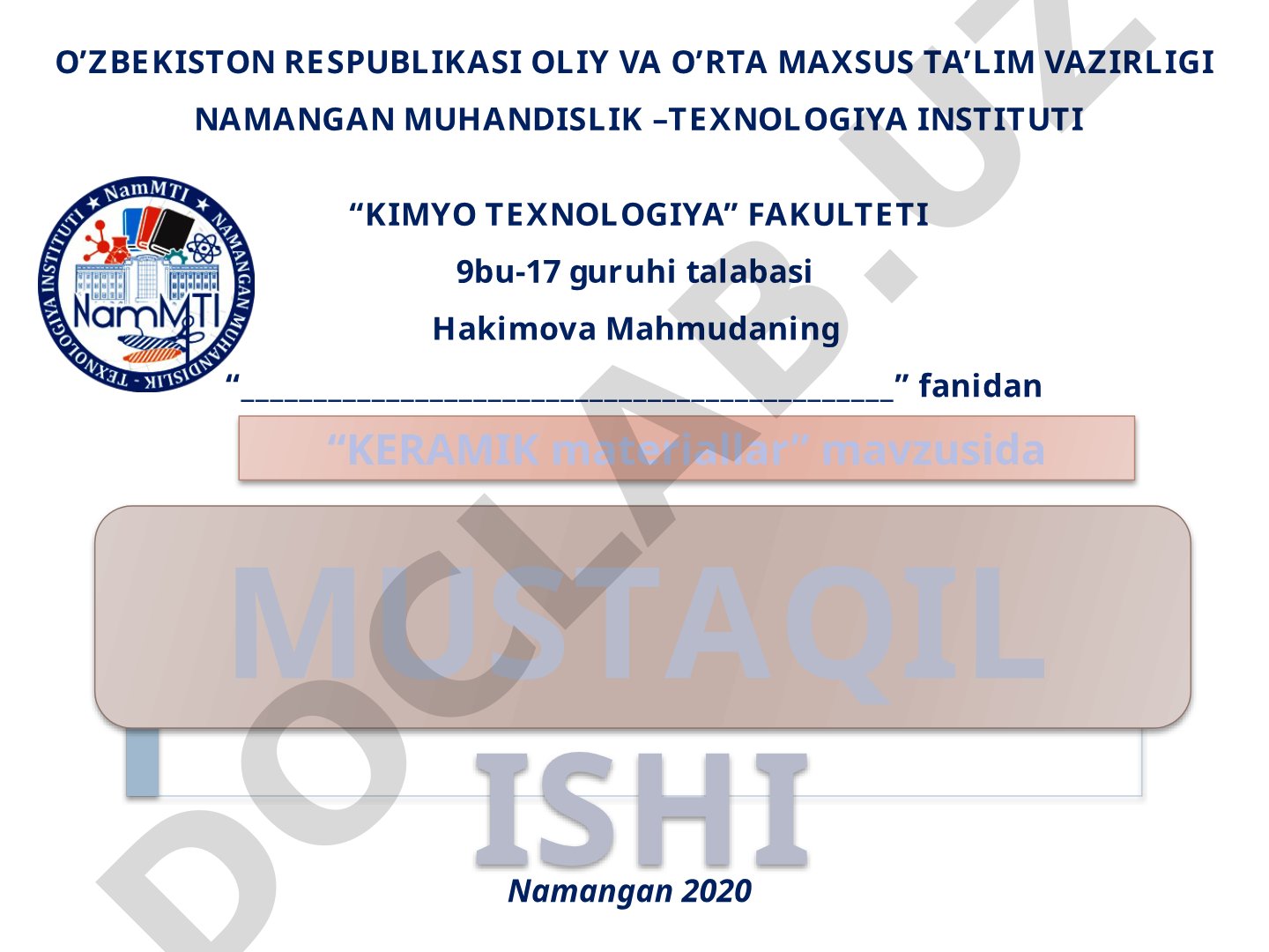Keramik materiallar