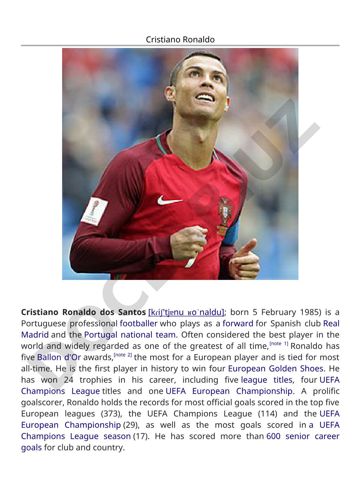Cristiano Ronaldo dos Santos