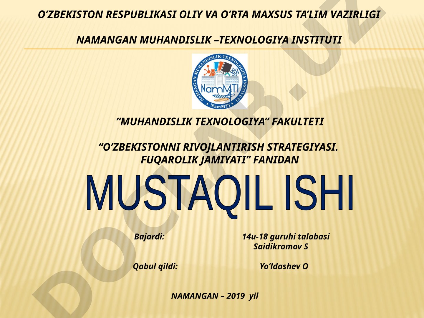 O‘zbekistonda bozor iqtisodiyotiga o‘tish davri va uning xususiyatlari