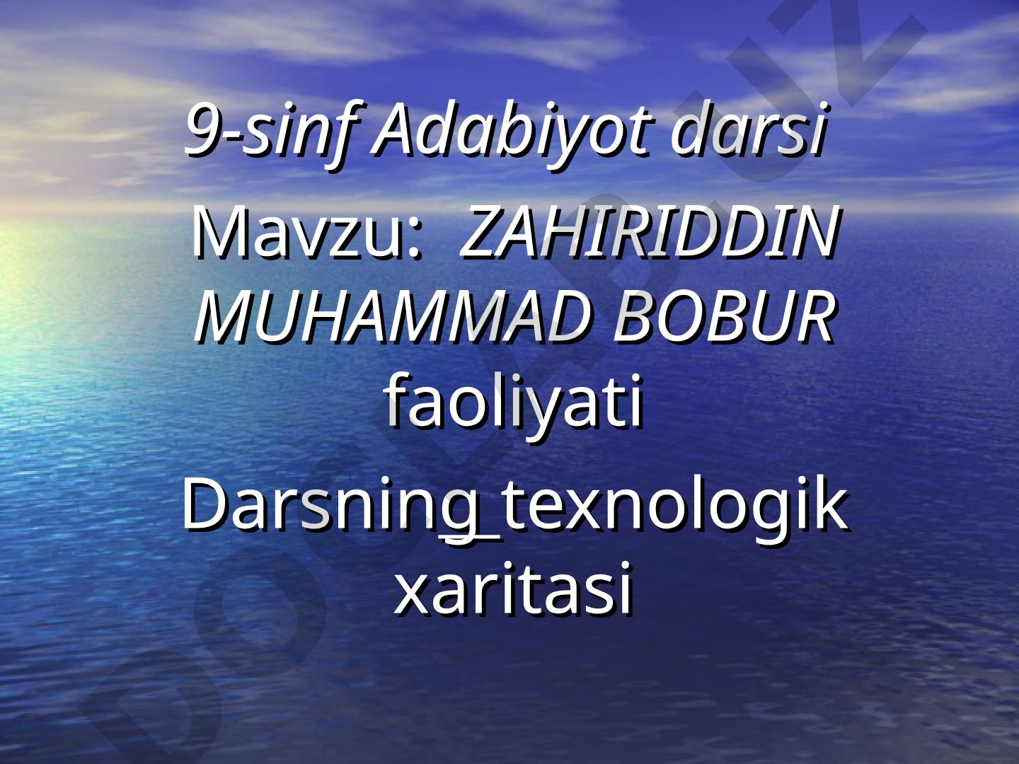 Zahiriddin Muhammad Bobur faoliyati