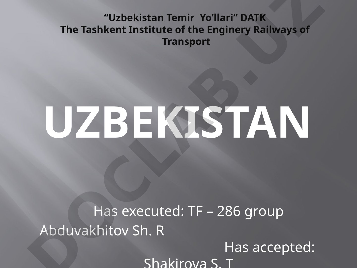 Uzbekistan: Geographical Outline, Holidays, Education, Symbols, Constitution, Ancient Cities