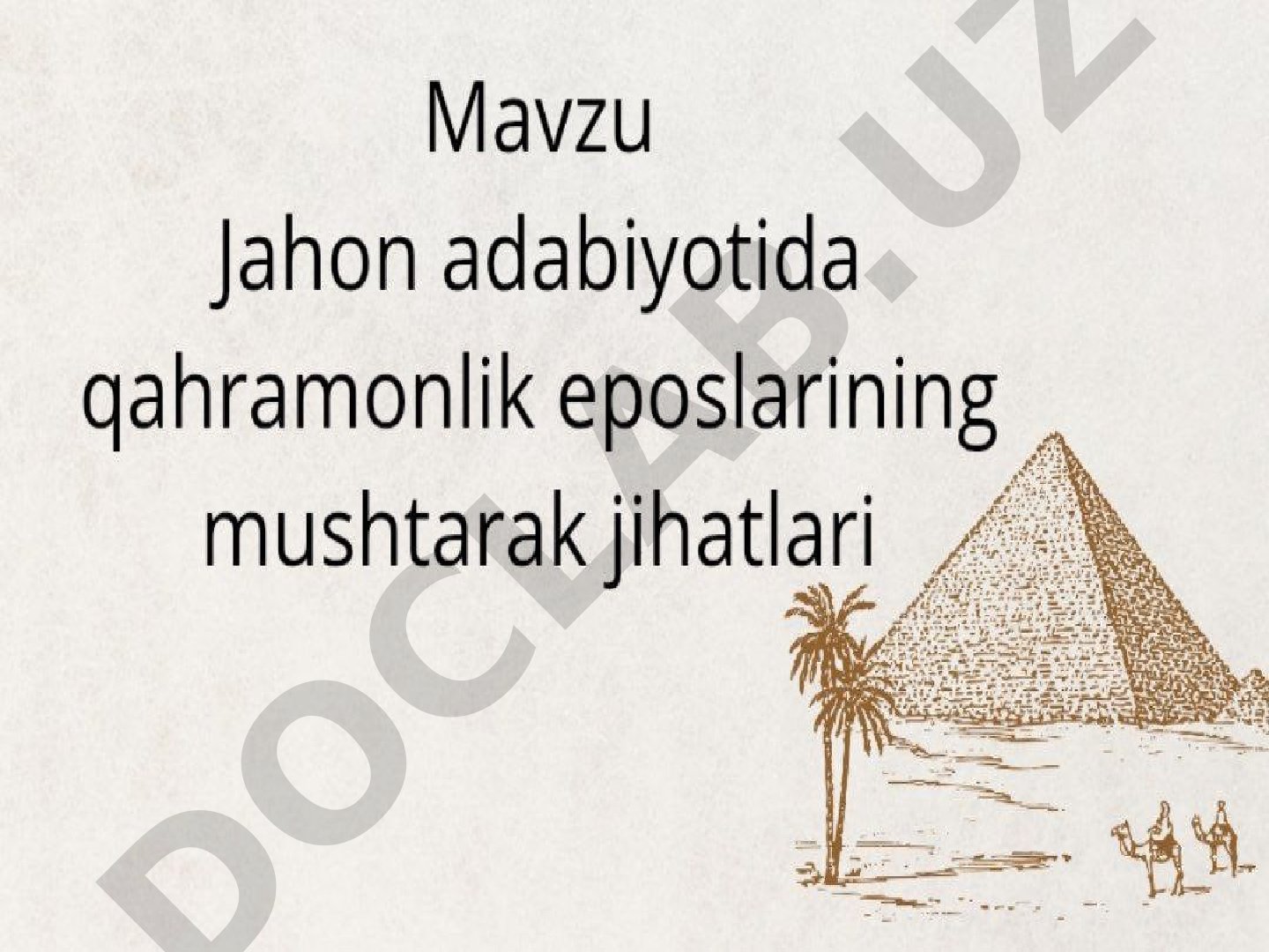 Taqdimot mavzusi aniqlanmadi