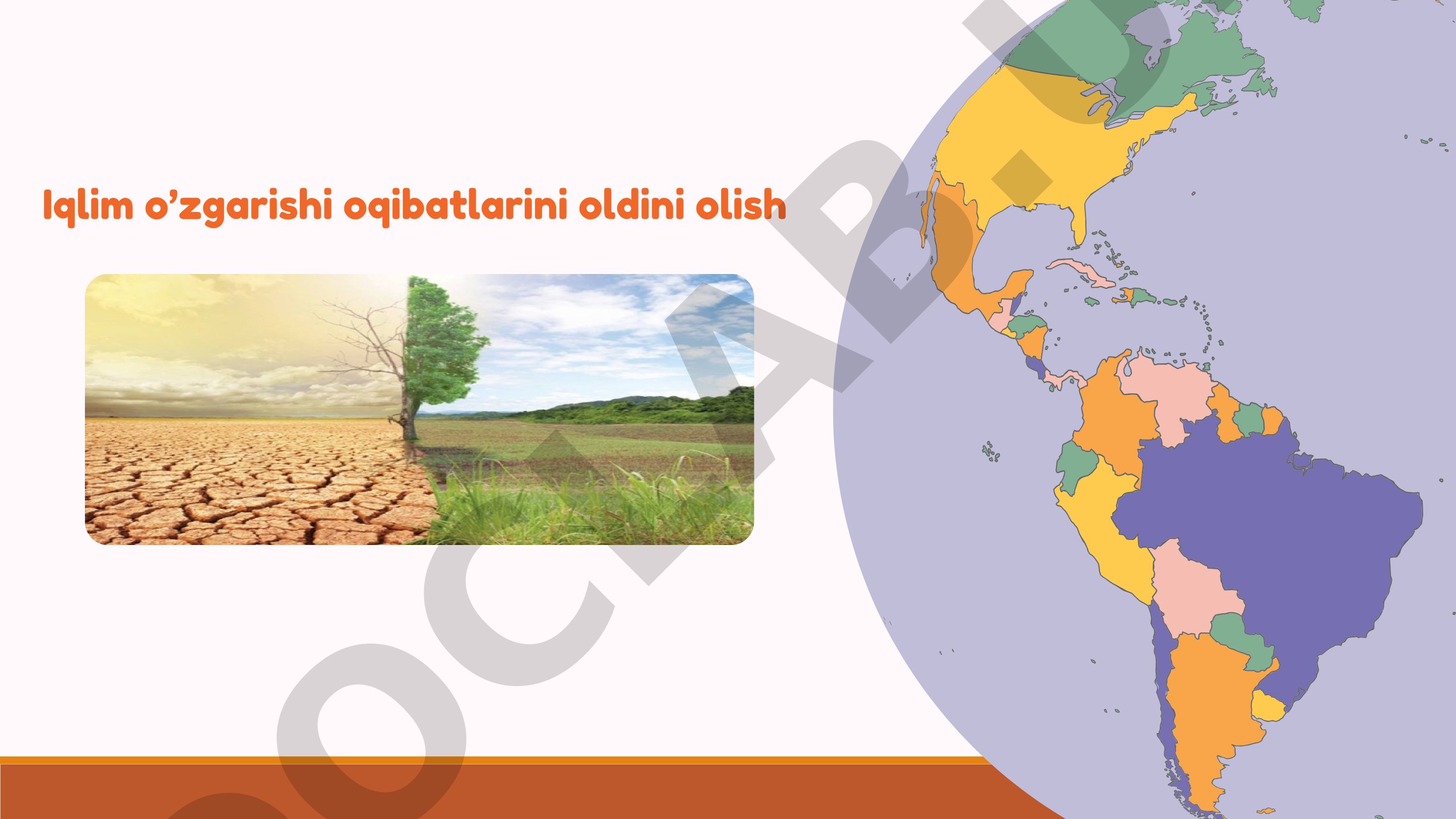 Iqlim o'zgarishi oqibatlarini oldini olish