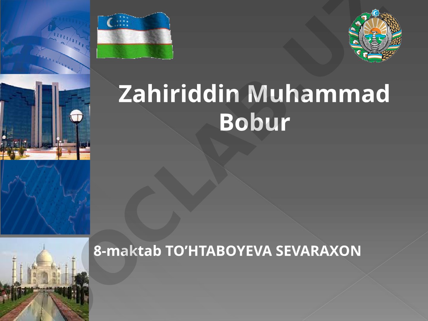 Zahiriddin Muhammad Bobur hayoti