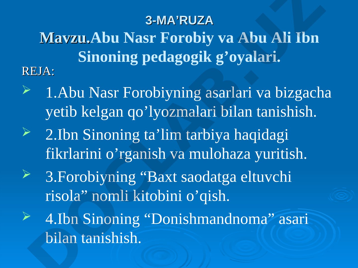 Abu Nasr Forobiy va Abu Ali Ibn Sinoning pedagogik g'oyalari
