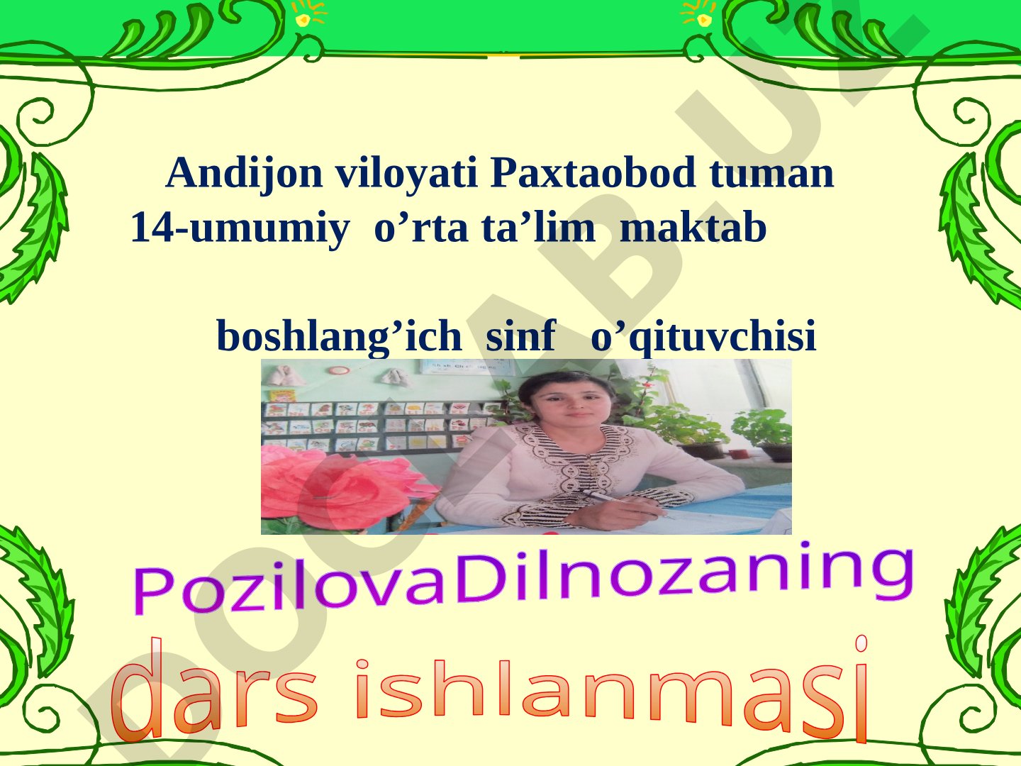 Vatan Haqida Qo'shiq