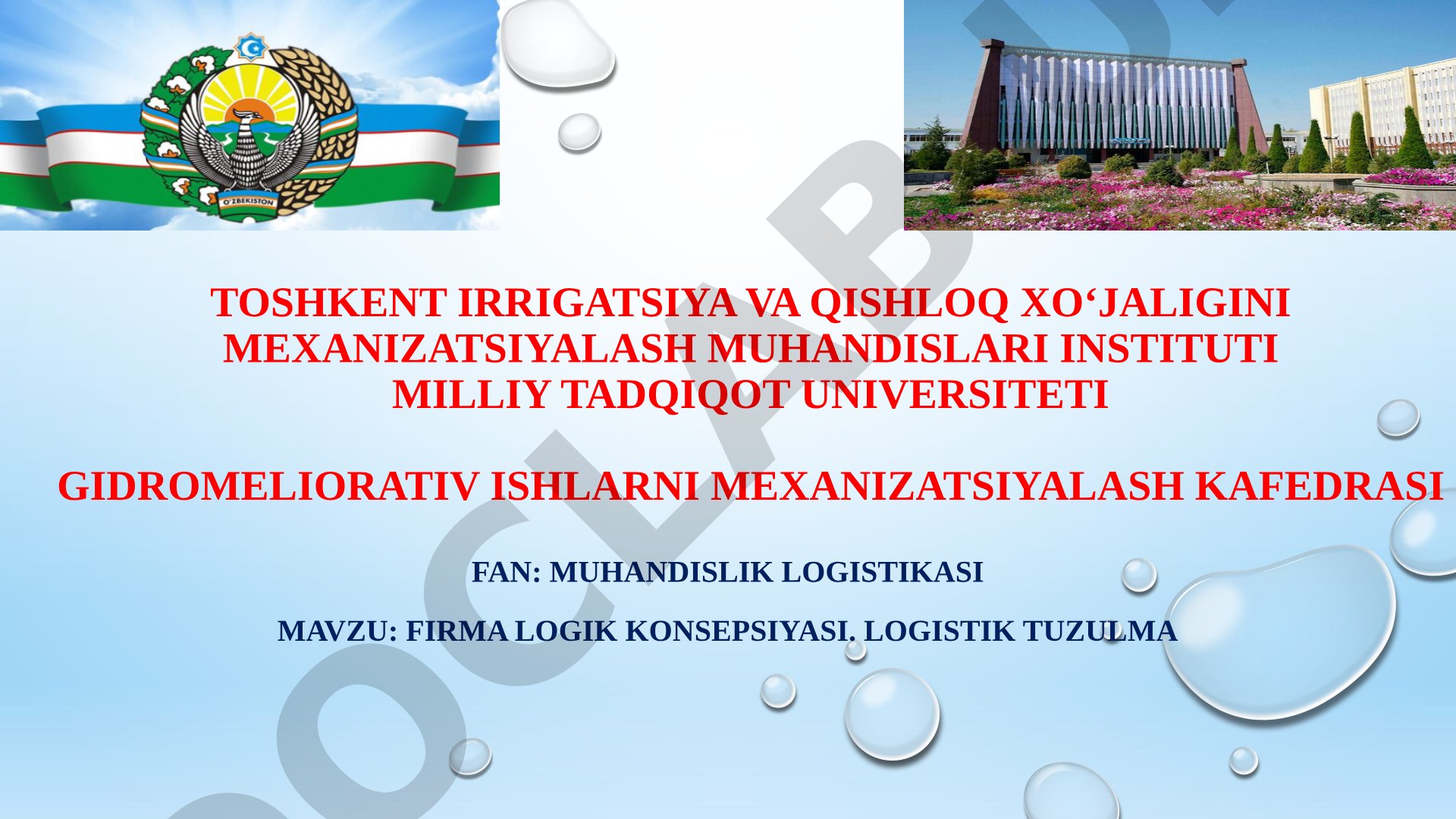 Firma logistik konsepsiyasi. Logistik tuzilma