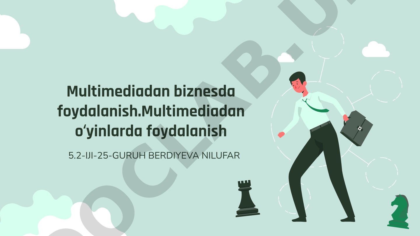 Multimedia Biznes va O'yinlarda