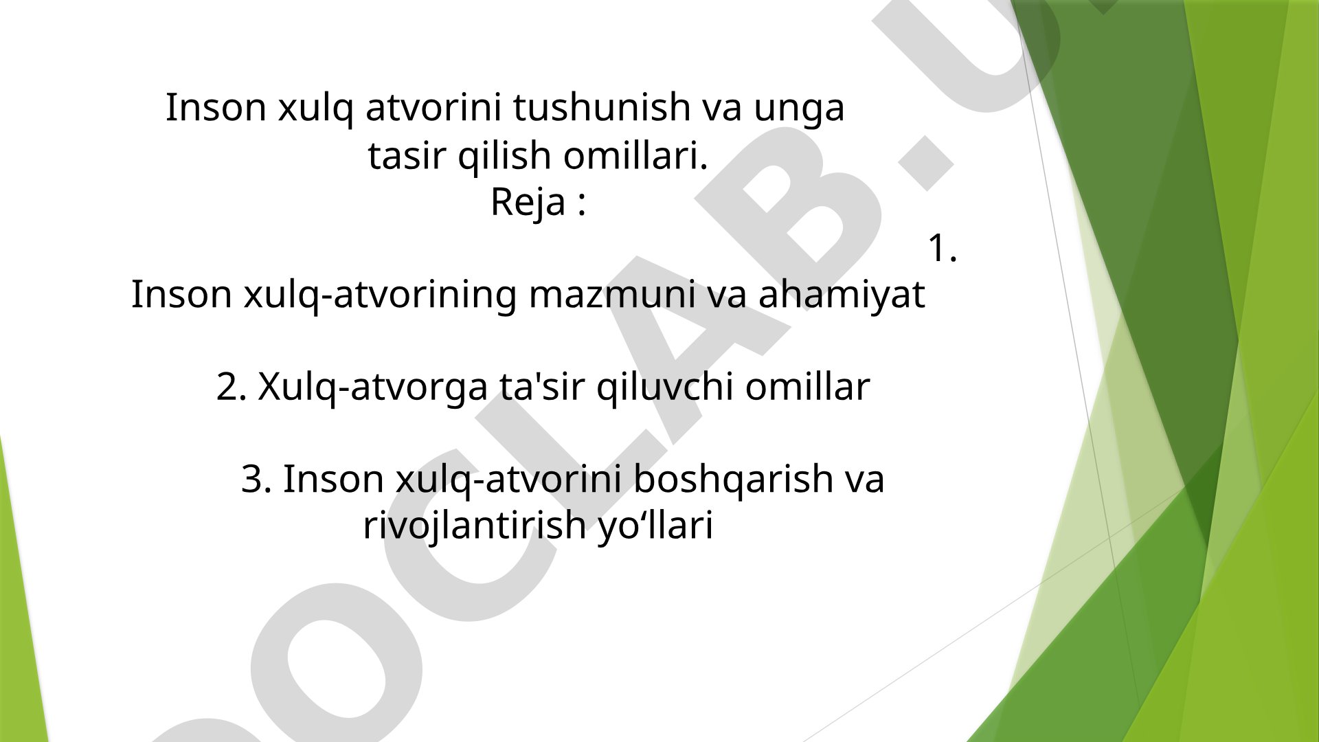 Inson Xulq-Atvori Tadqiqoti