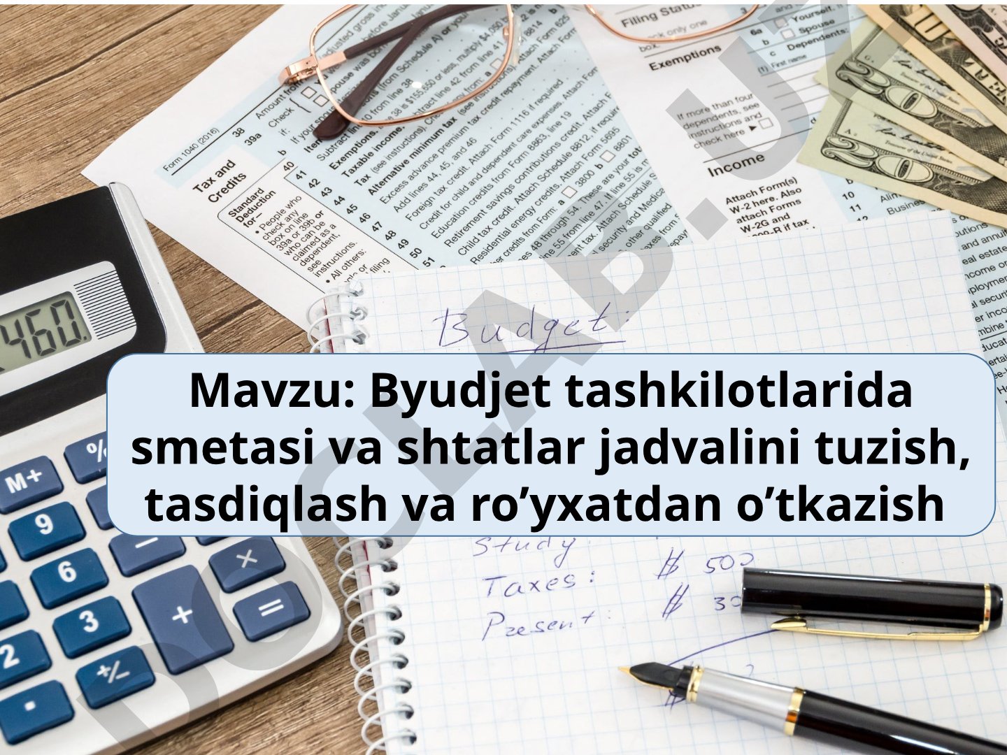 Byudjet Tashkilotlarida Smeta va Shtatlar Jadvali