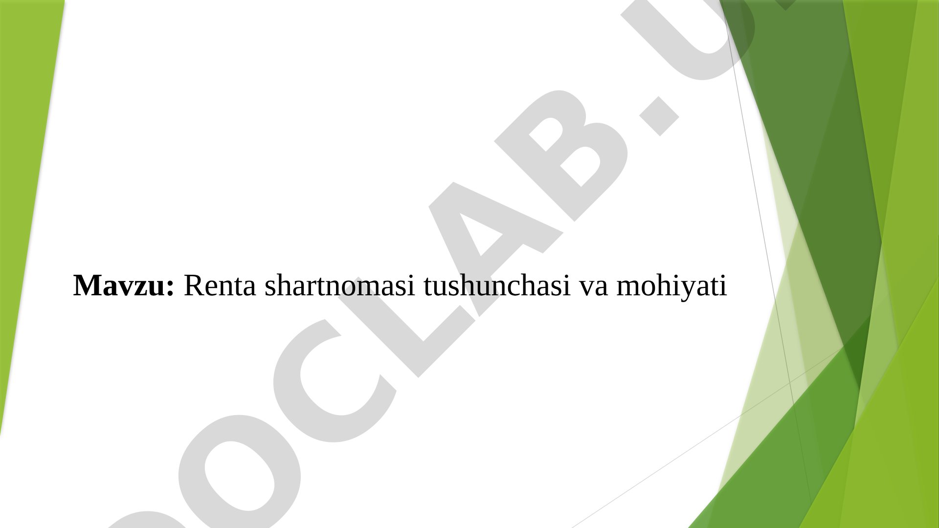 Renta Shartnomasi