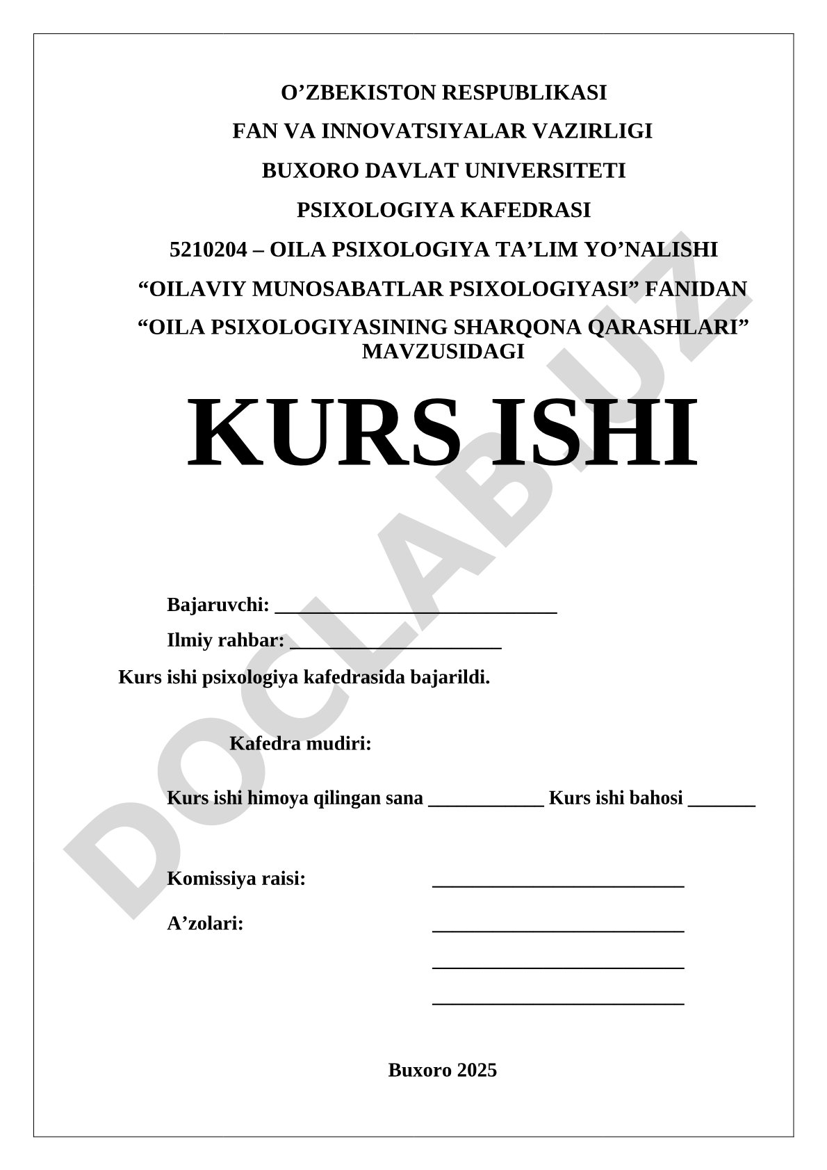 Oila psixologiyasining sharqona qarashlari