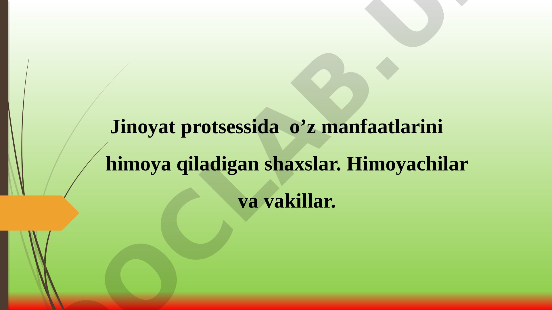 Jinoyat protsessida manfaatlar himoyasi