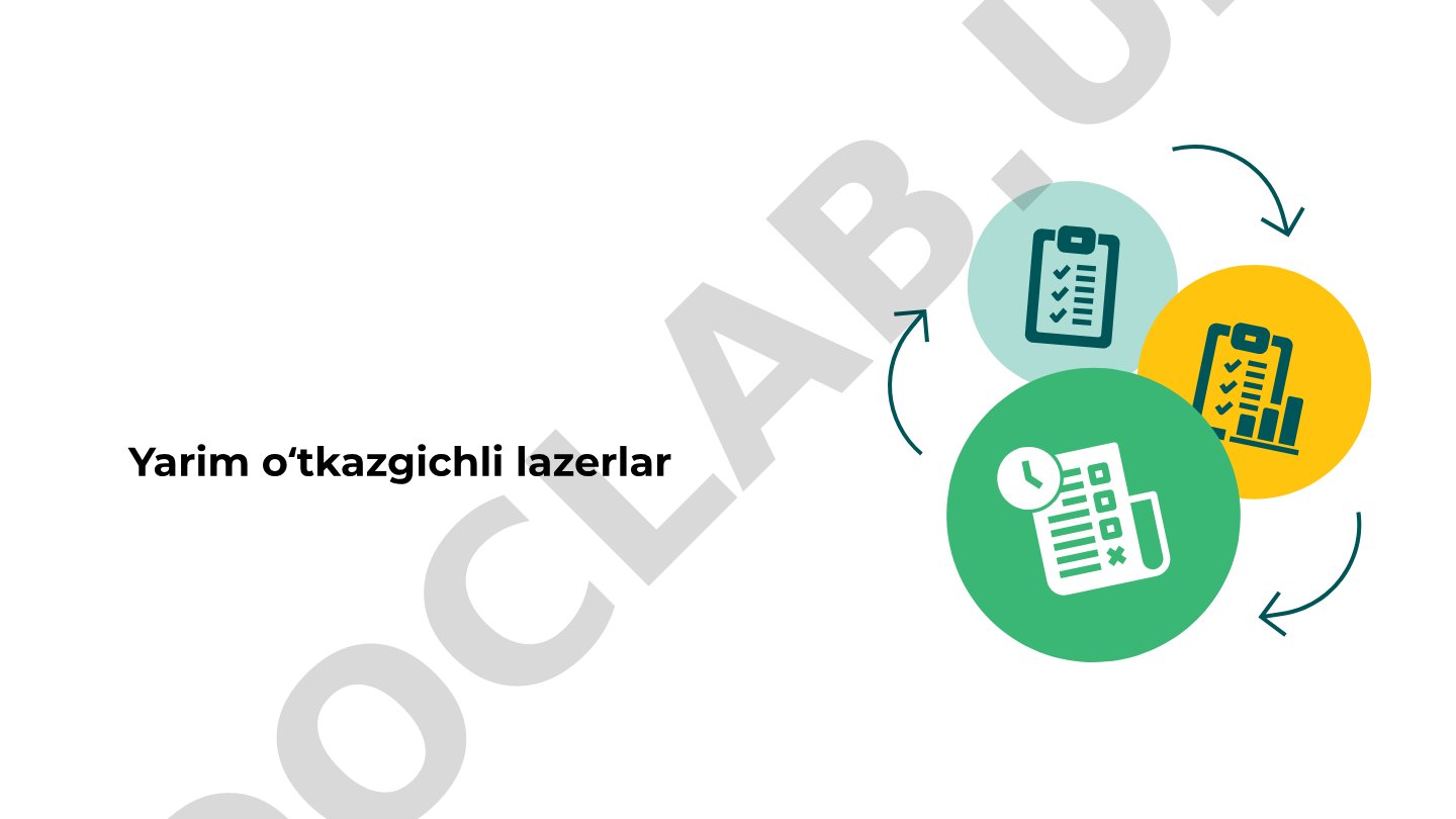 Yarim o'tkazgichli lazerlar rejasi