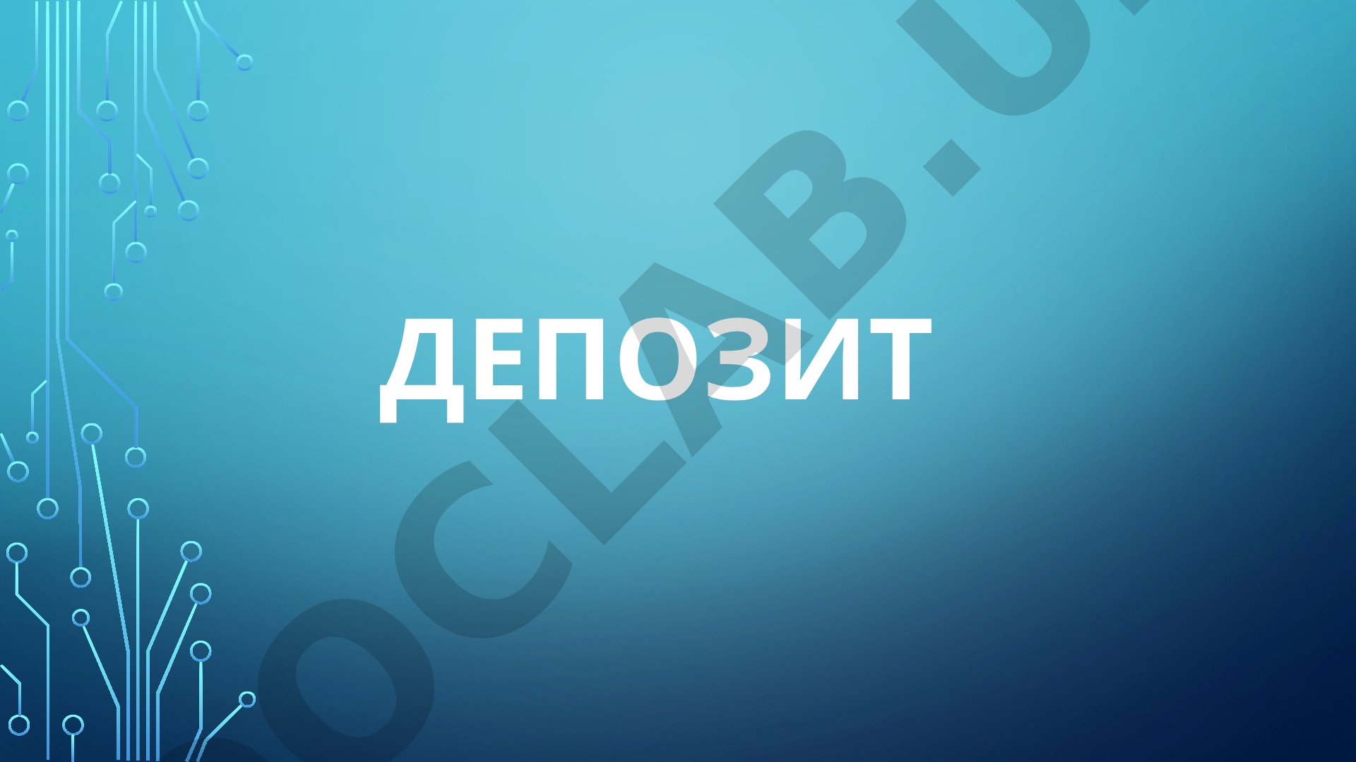 Depozitlar bo'yicha o'quv qo'llanmasi