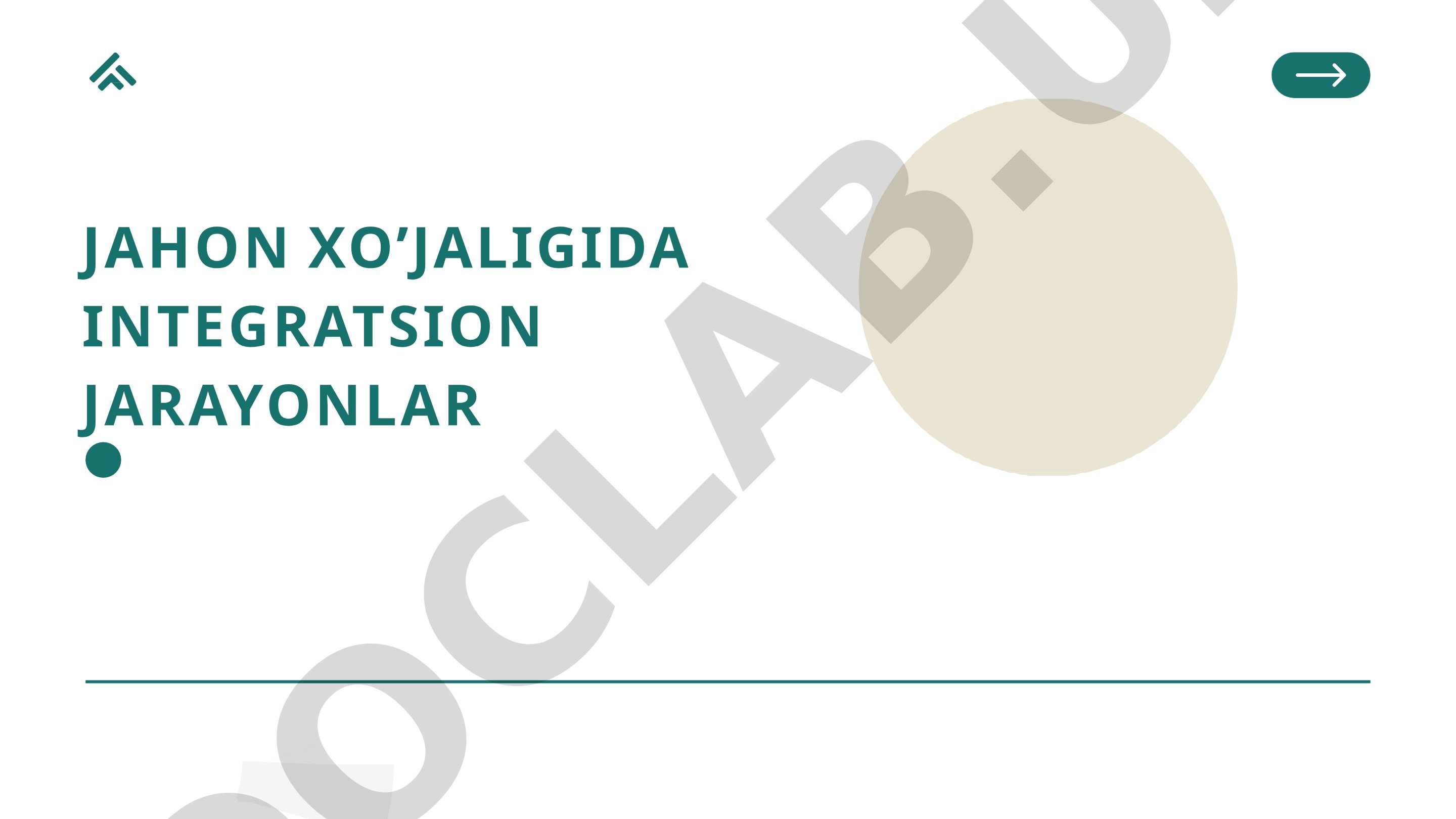Jahon iqtisodiy integratsiyasi