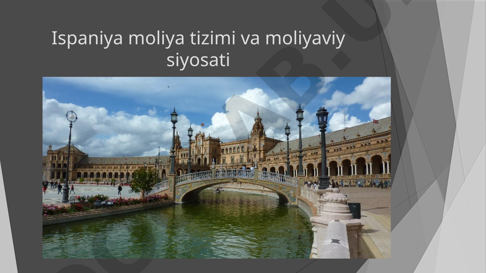 Ispaniya moliya tizimi va siyosati