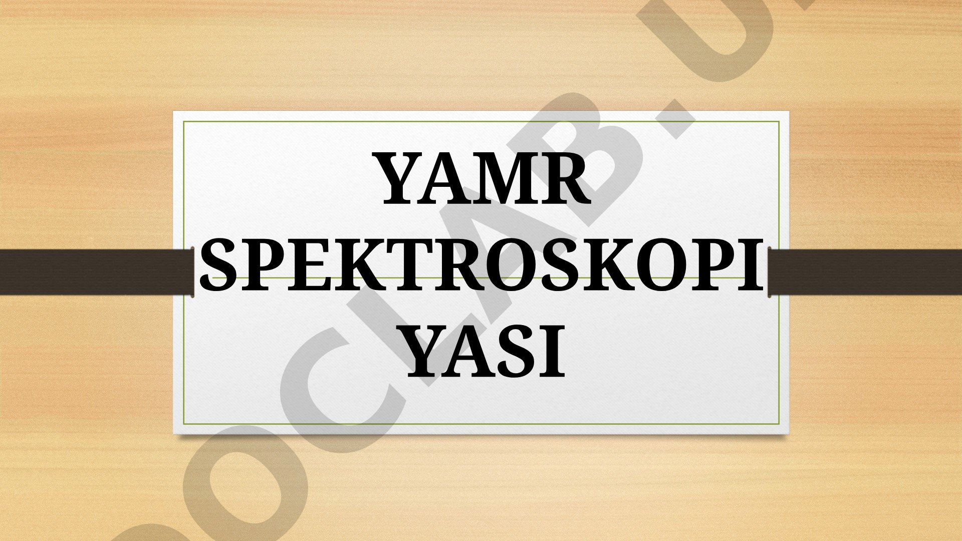YAMR Spektroskopiyasi Tarixi