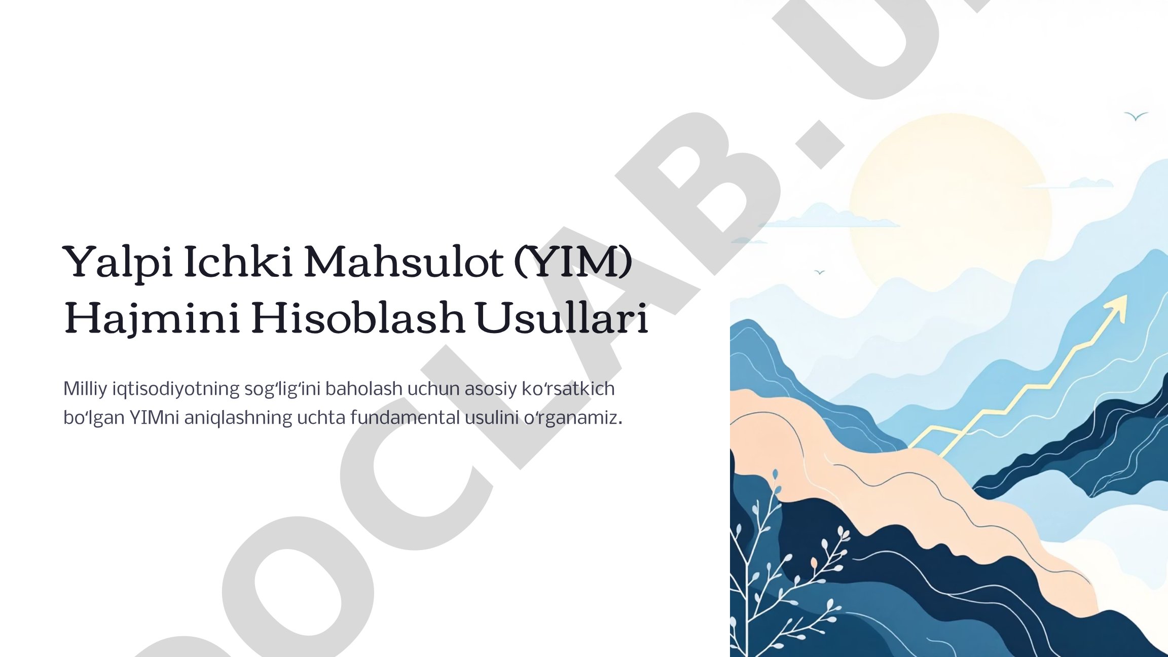 YIM Hisoblash Usullari