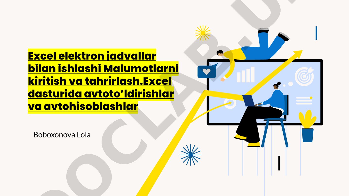 Excel Avtoto'ldirish va Avtohisoblash Qo'llanmasi
