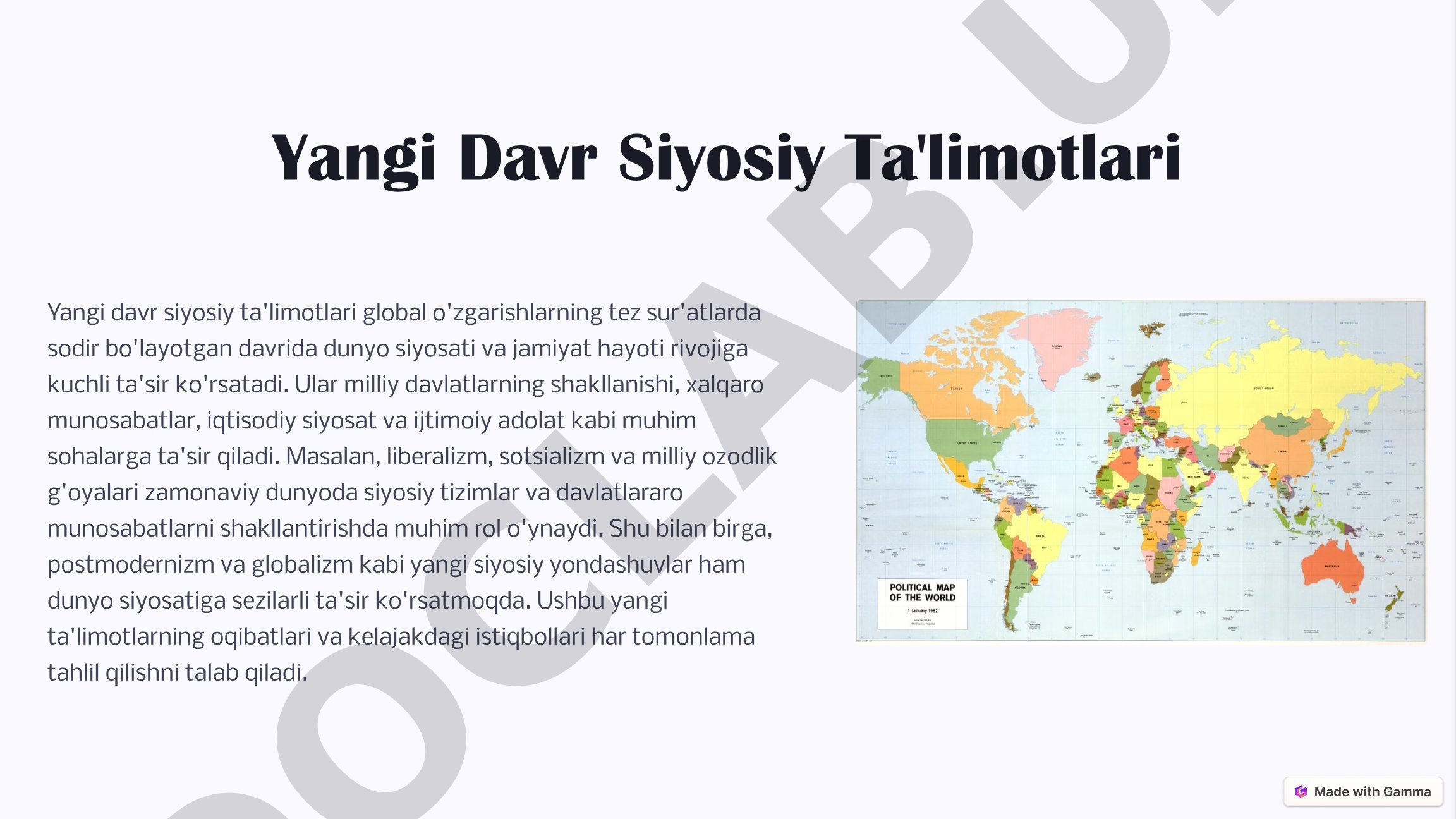 Yangi Davr Siyosiy Ta'limotlari