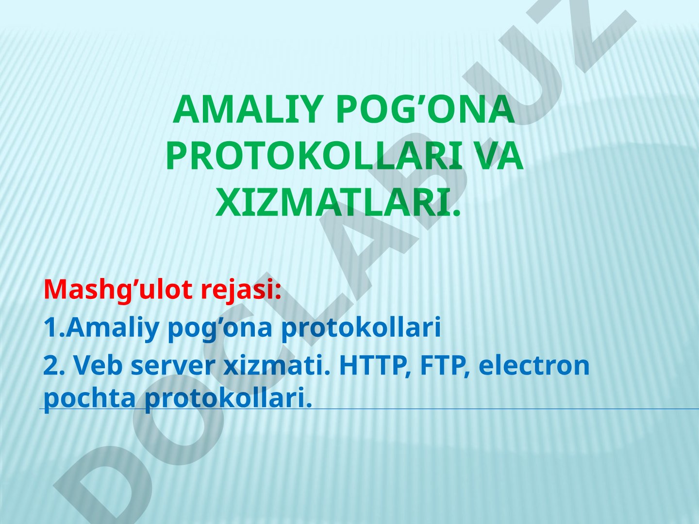Amaliy Pog'ona Protokollari