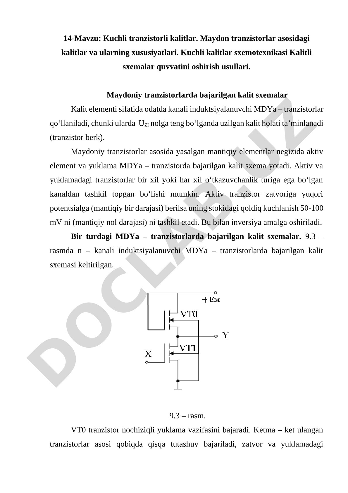 Kuchli Tranzistorli Kalitlar