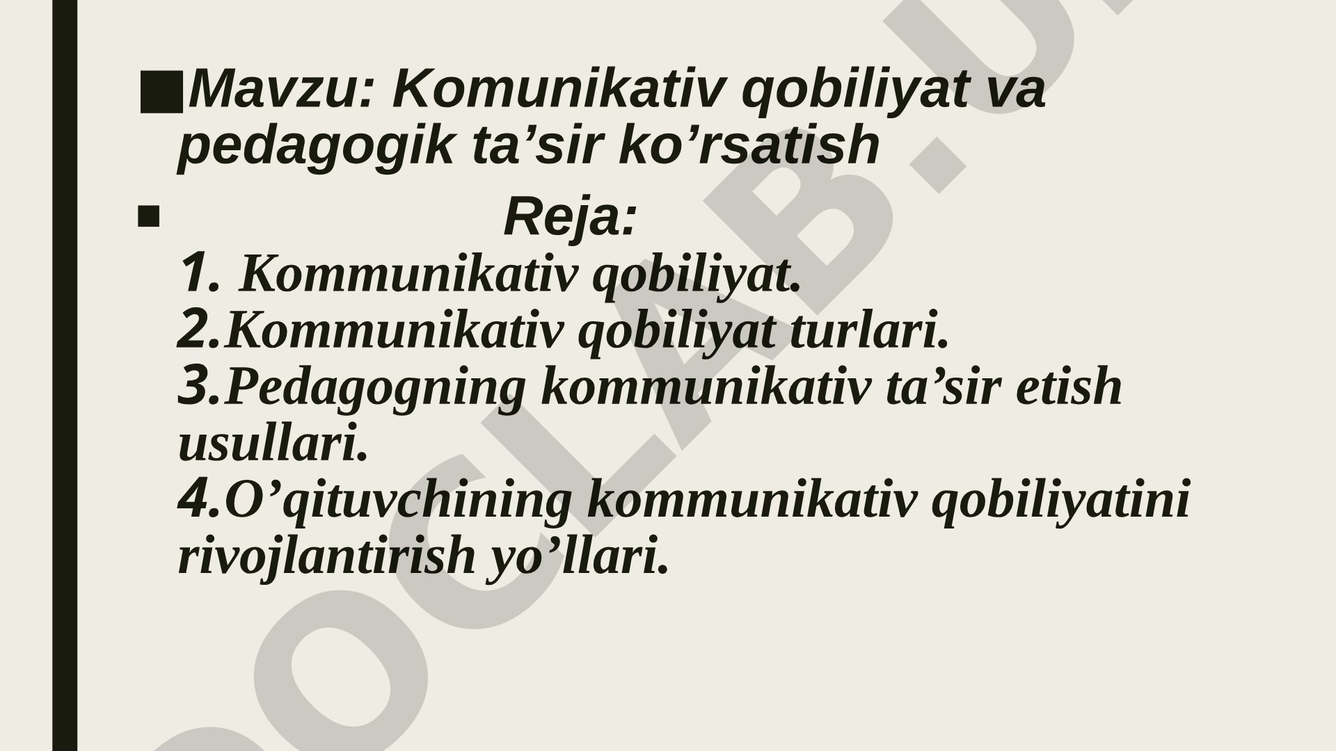 Pedagogik Kommunikativ Qobiliyat